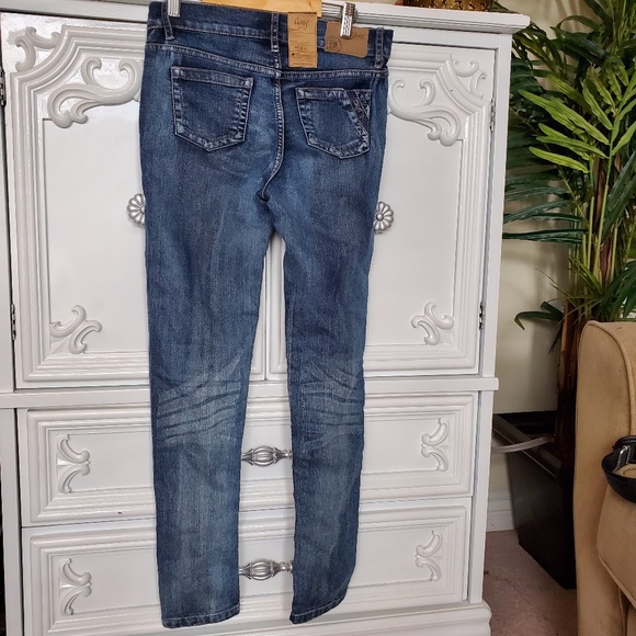 Girl's Silver AMY 1116 Jegging fit Blue Jeans - Picture 2 of 4